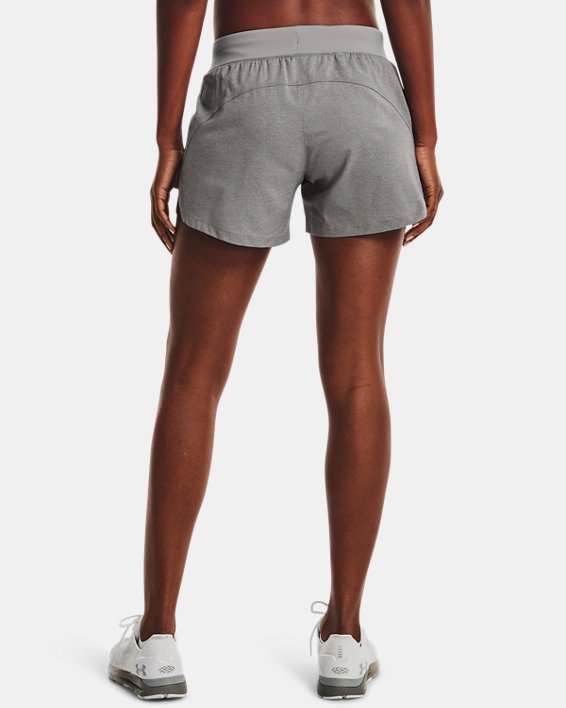 Women's UA Launch SW ''Go Long'' Shorts, Gray, pdpMainDesktop image number 1